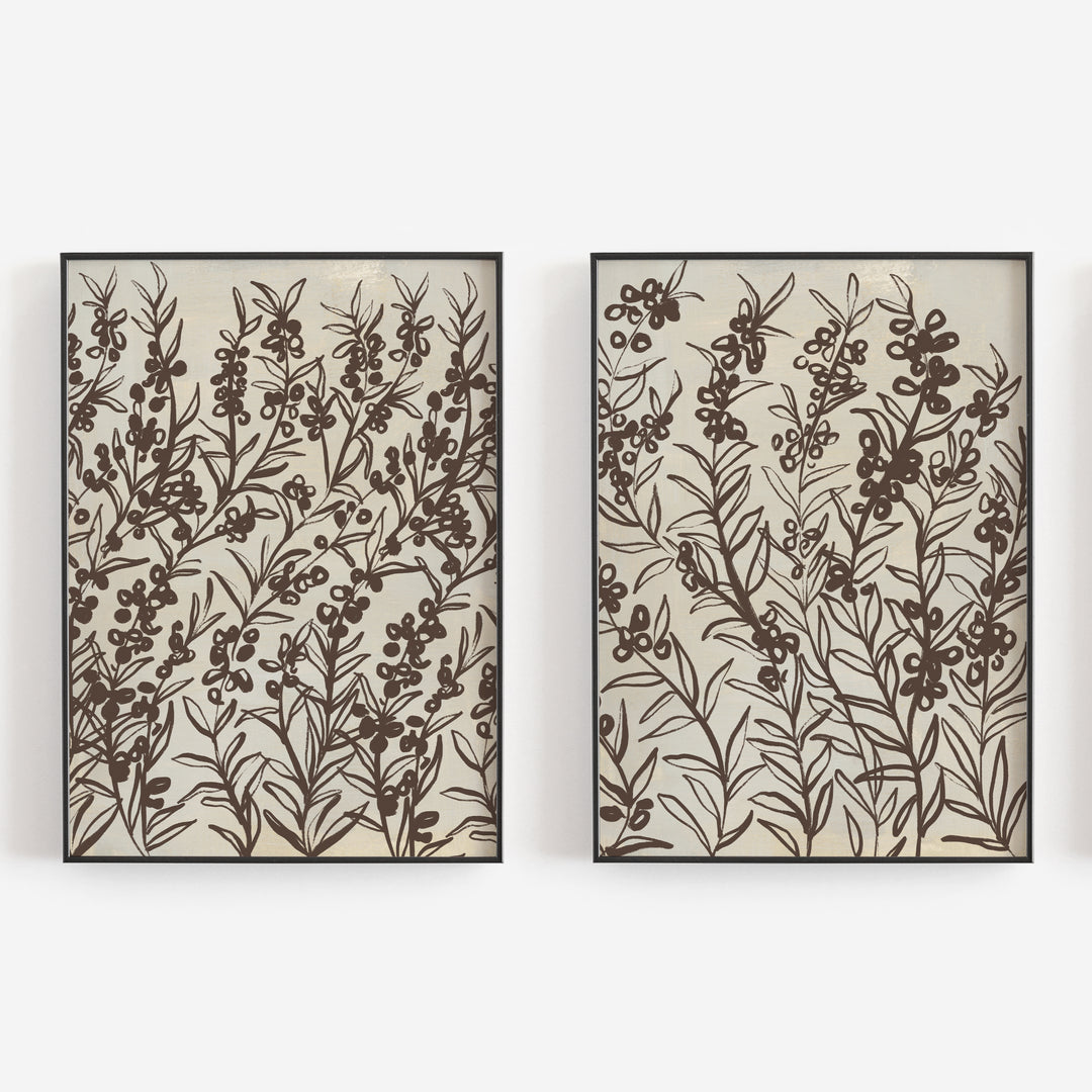 Heather on Beige Duo - Set of 2  - Art Prints or Canvases - Jetty Home