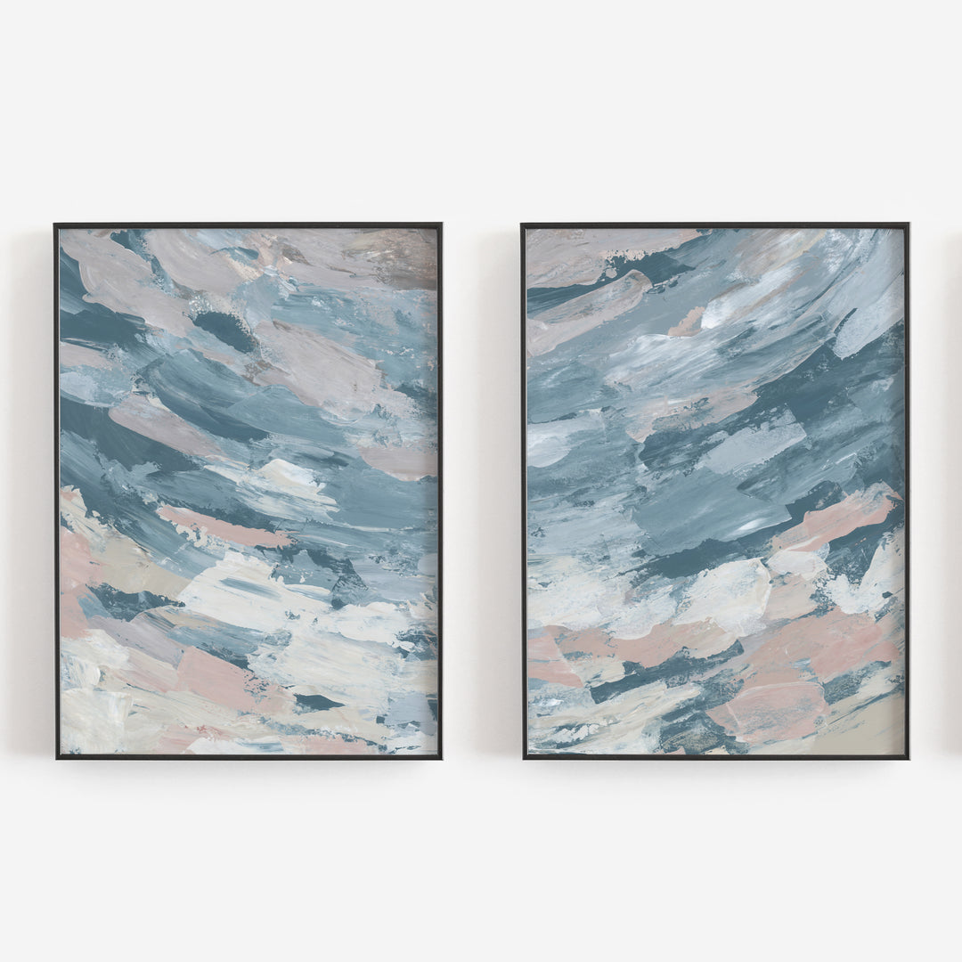 The Sea's Embrace - Set of 2  - Art Prints or Canvases - Jetty Home