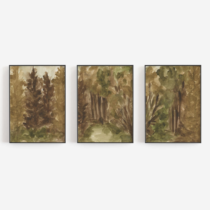 Rusted Hollows - Set of 3  - Art Prints or Canvases - Jetty Home