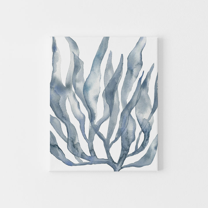 Blue Seaweed Painting Art Print or Canvas - Jetty Home