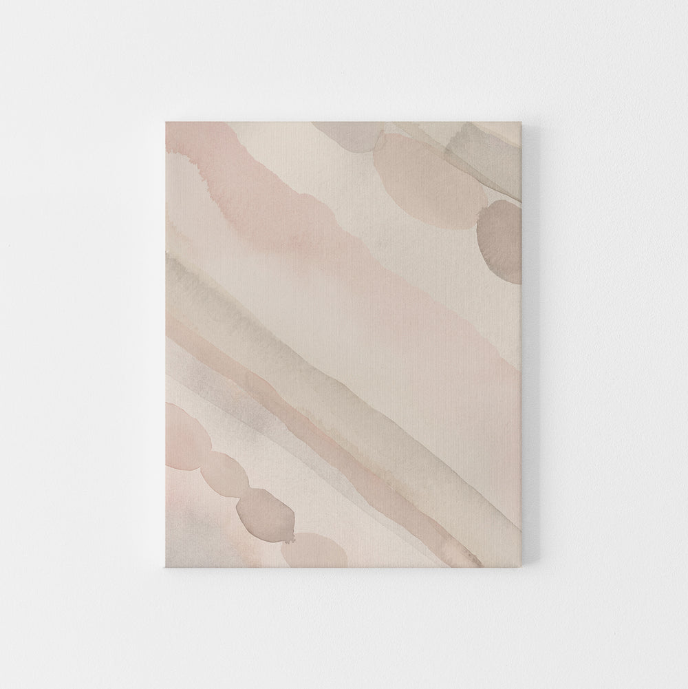 Ethereal Watercolor Painting Modern Minimalist Earth Tones Wall Art Print or Canvas - Jetty Home