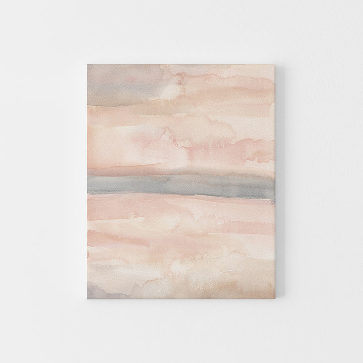 Neutral Blush Abstract Painting Art Print or Canvas - Jetty Home