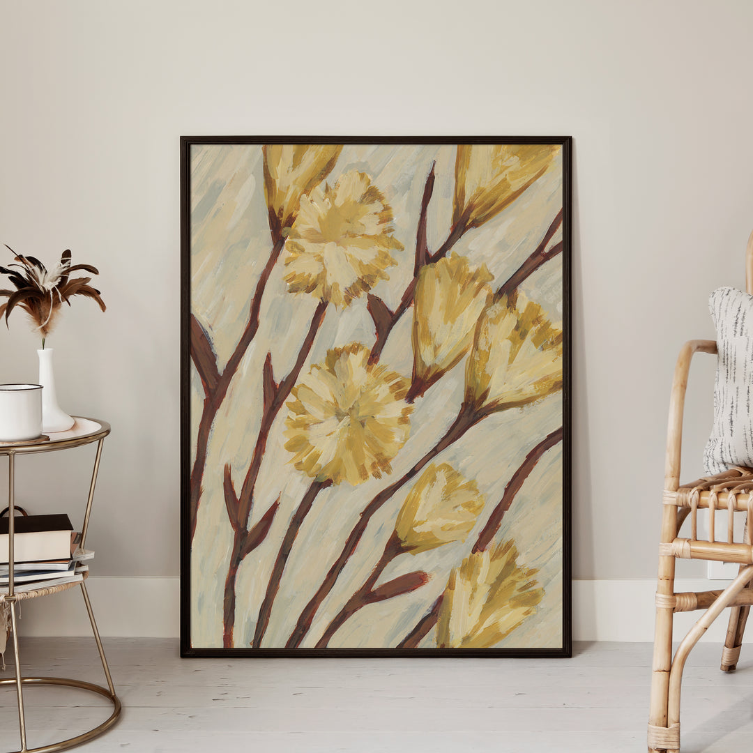 Neutral Poppy Flower - Art Print or Canvas | Jetty Home