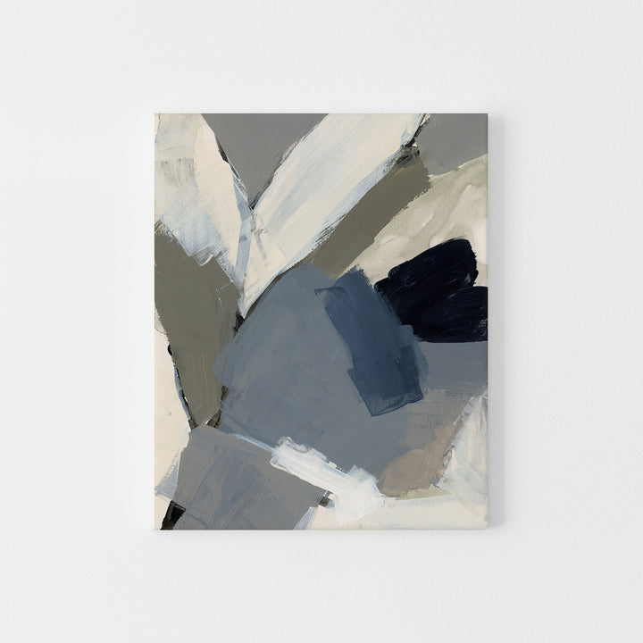 Neutral Abstract Modern Home Painting Gray and Beige Wall Art Print or Canvas - Jetty Home