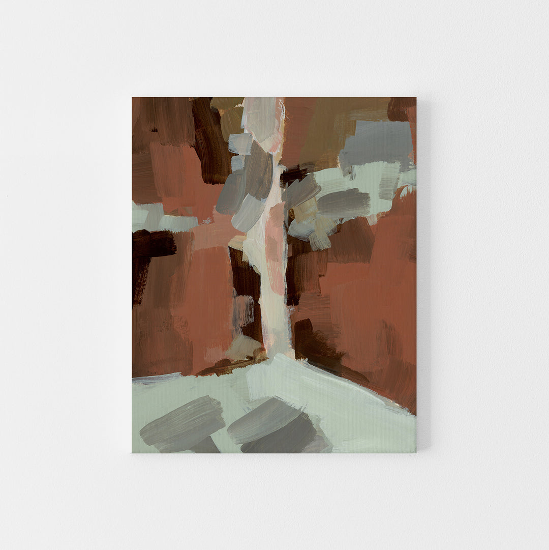 Slot Canyon Desert Landscape Mint Sage and Dusty Pink Modern Wall Art Print or Canvas - Jetty Home