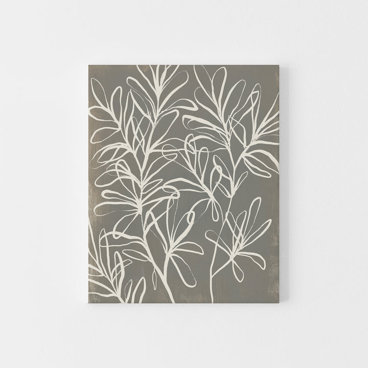 Florals on Gray, No. 2 - Art Print or Canvas - Jetty Home