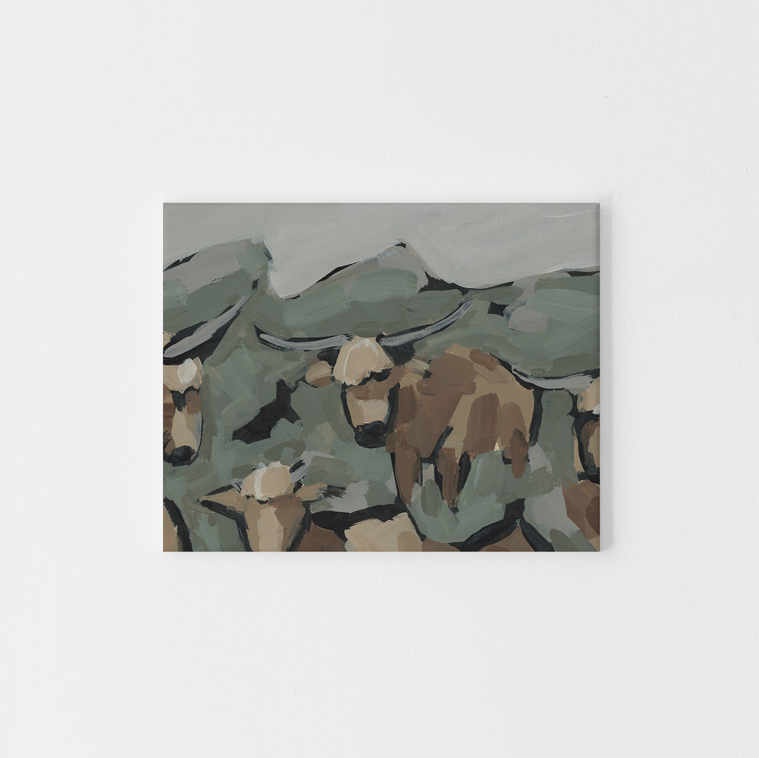 Highland Cows, No. 1  - Art Print or Canvas - Jetty Home