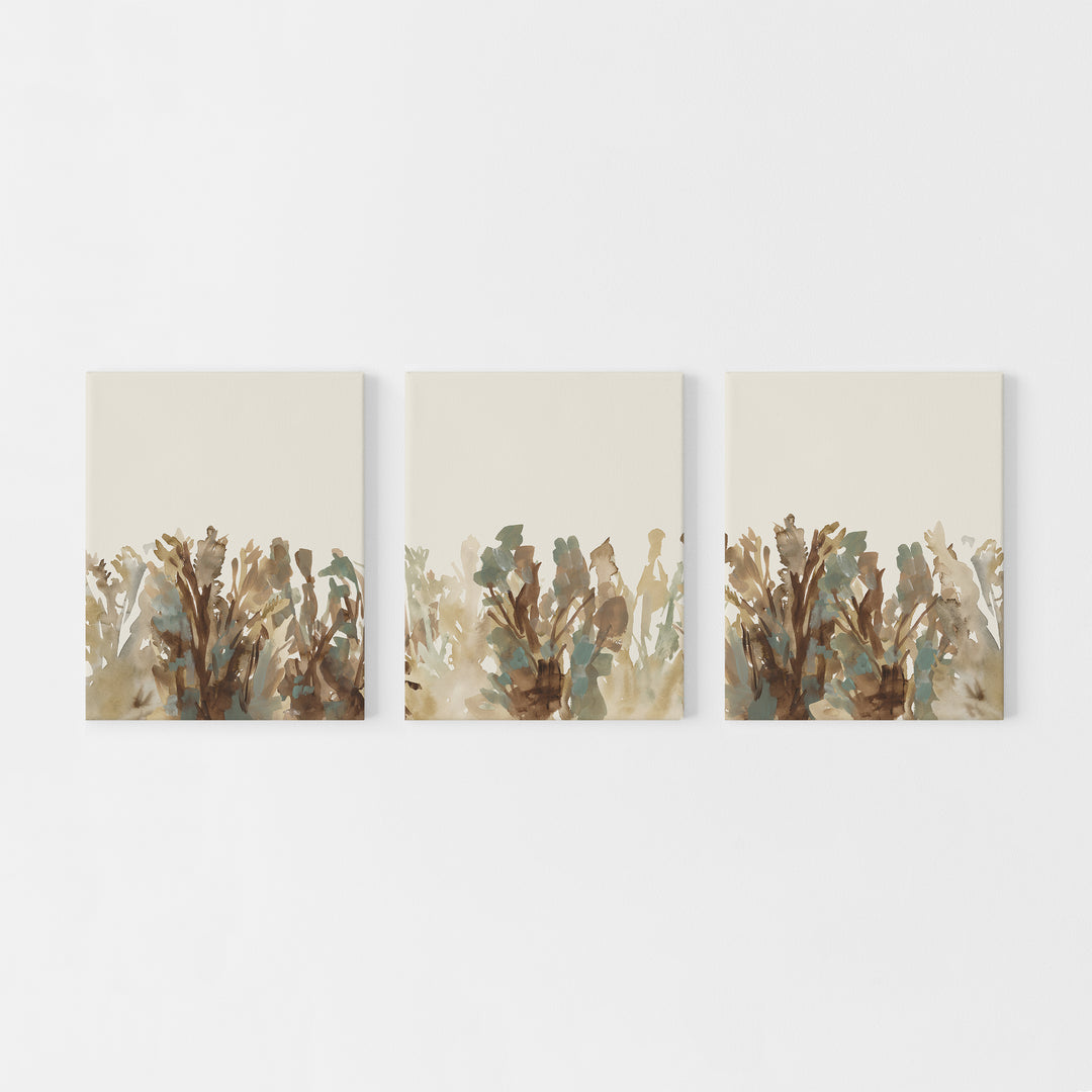 Basking Fall Botanicals - Set of 3  - Art Prints or Canvases - Jetty Home