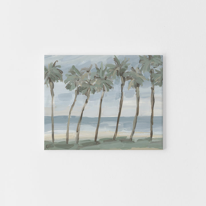 "Beach Palm Row" Painting - Art Print or Canvas - Jetty Home