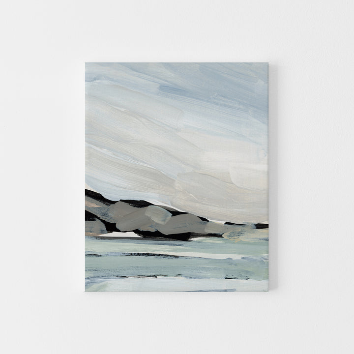 "Meeting the Ocean" Beach Painting - Art Print or Canvas - Jetty Home