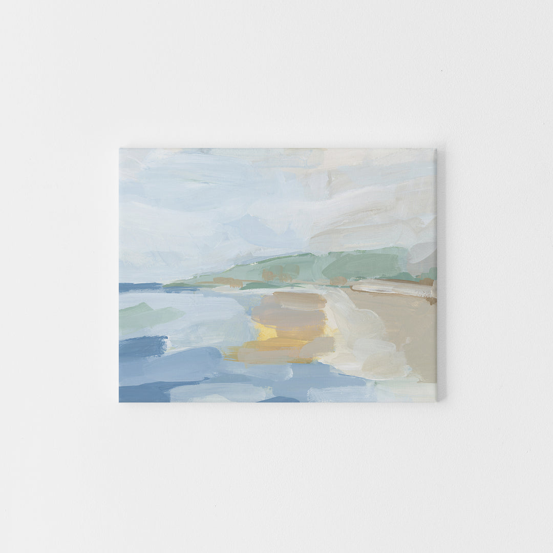 "Calm Currents" Beachscape Ocean Painting - Art Print or Canvas - Jetty Home