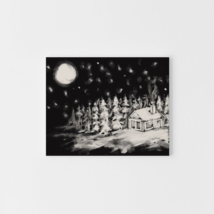 Under the Christmas Moon - Art Print or Canvas - Jetty Home
