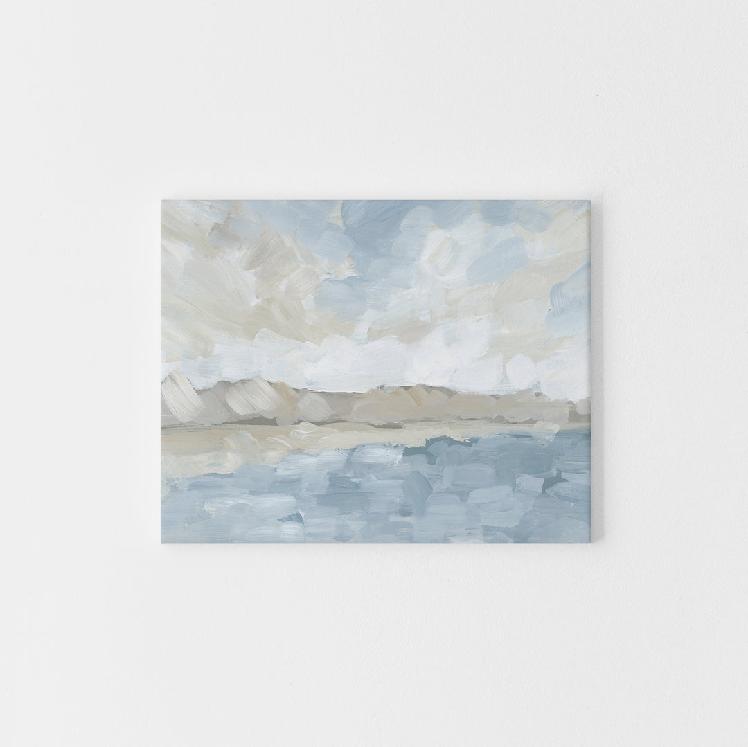 "Ocean Fog Lifting" Coastal Painting - Art Print or Canvas - Jetty Home