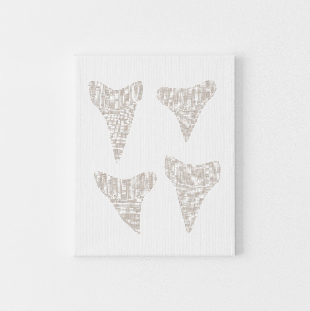 Woven Shark Teeth Illustration - Art Print or Canvas - Jetty Home