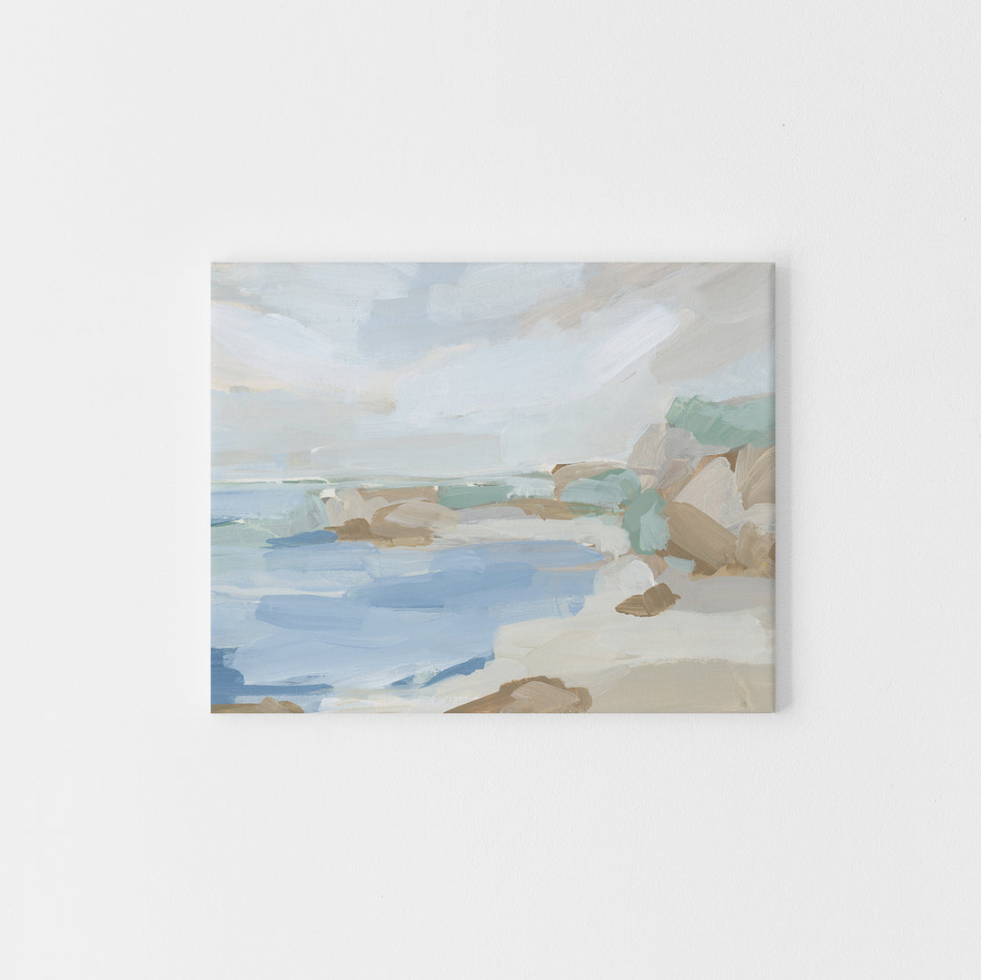 "Summer Cove" Coastline Painting - Art Print or Canvas - Jetty Home
