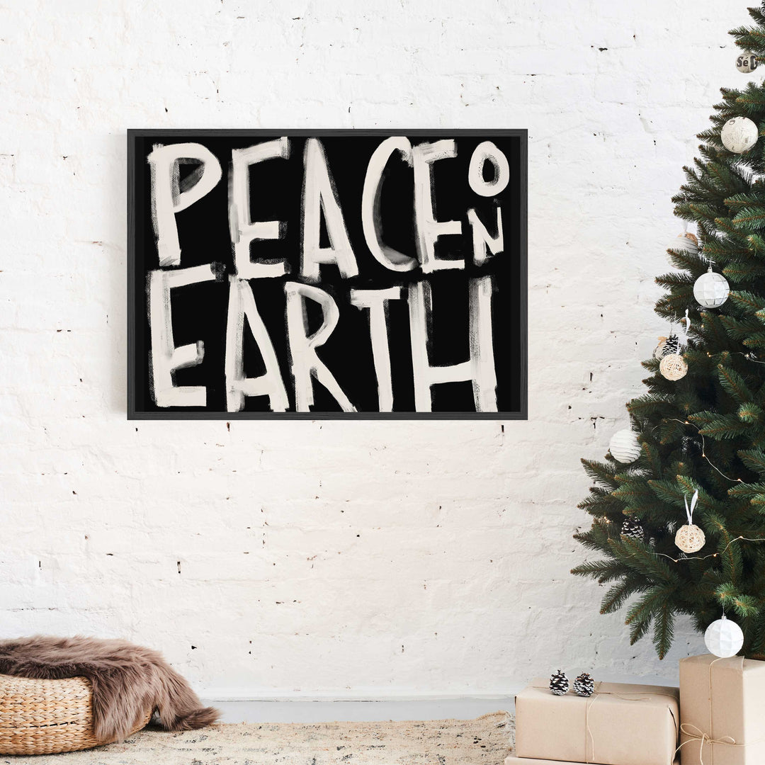 Peace on Earth Typography - Art Print or Canvas - Jetty Home