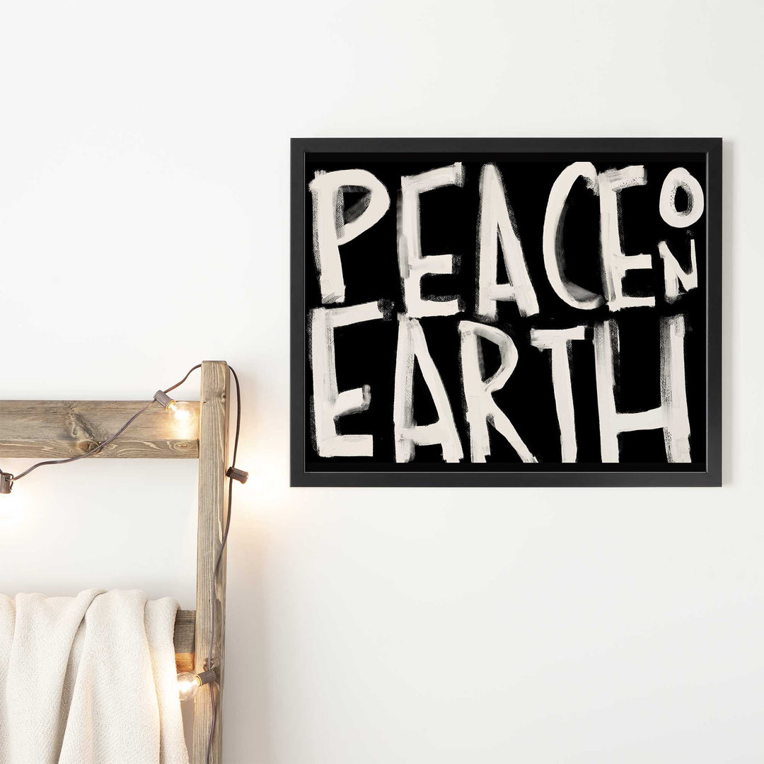 Peace on Earth Typography - Art Print or Canvas - Jetty Home