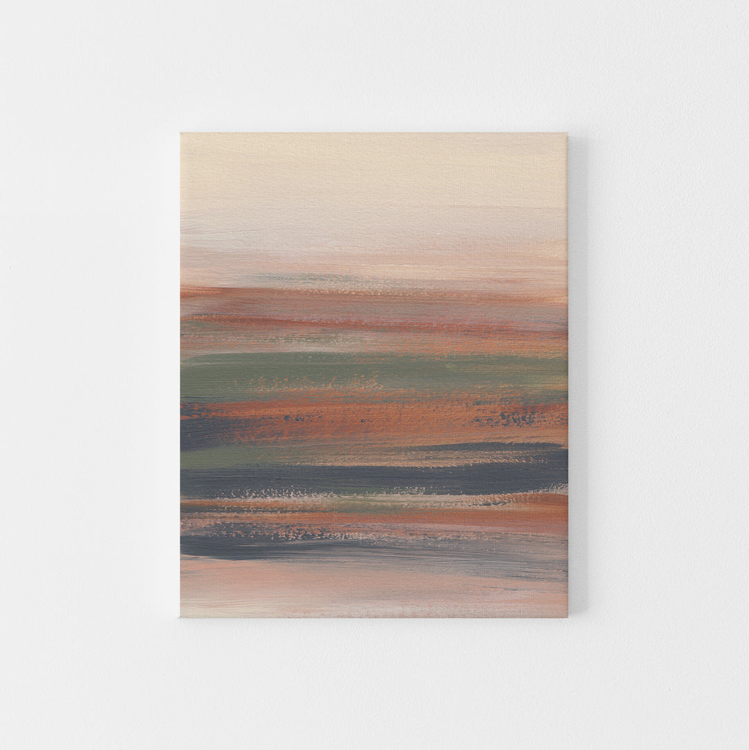 Modern Abstract Desert Landscape Painting Neutral Beige Wall Art Print or Canvas - Jetty Home