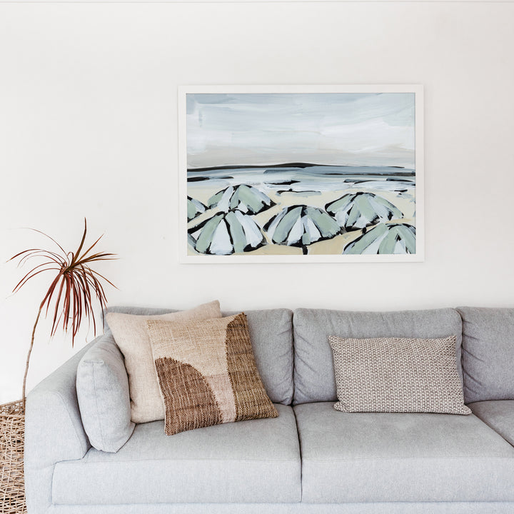 Umbrella Beach  - Art Print or Canvas - Jetty Home