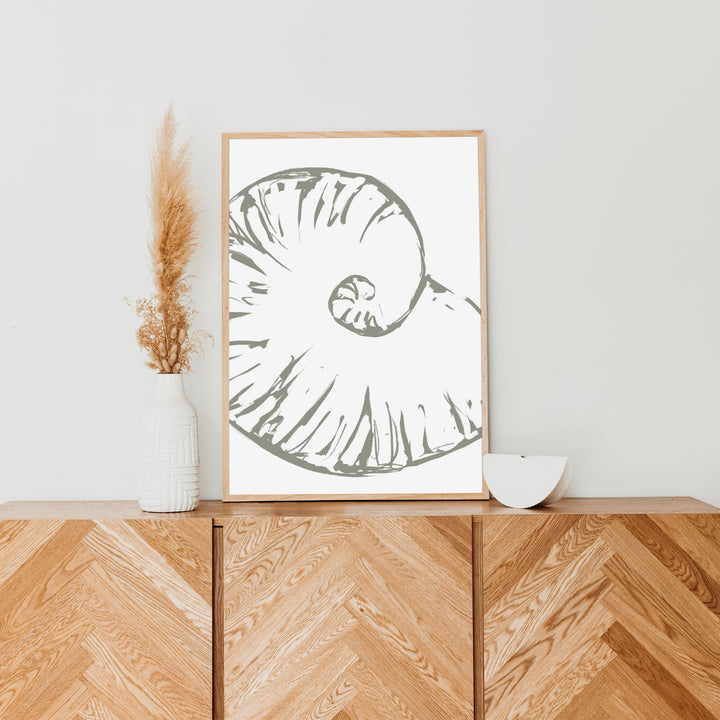 Modern Seashell Study, No. 3  - Art Print or Canvas - Jetty Home