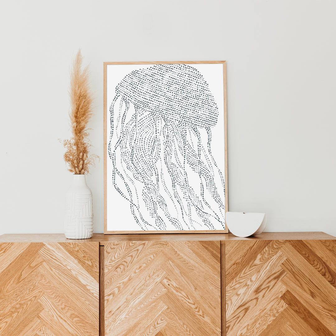 Modern Jellyfish, No. 1  - Art Print or Canvas - Jetty Home