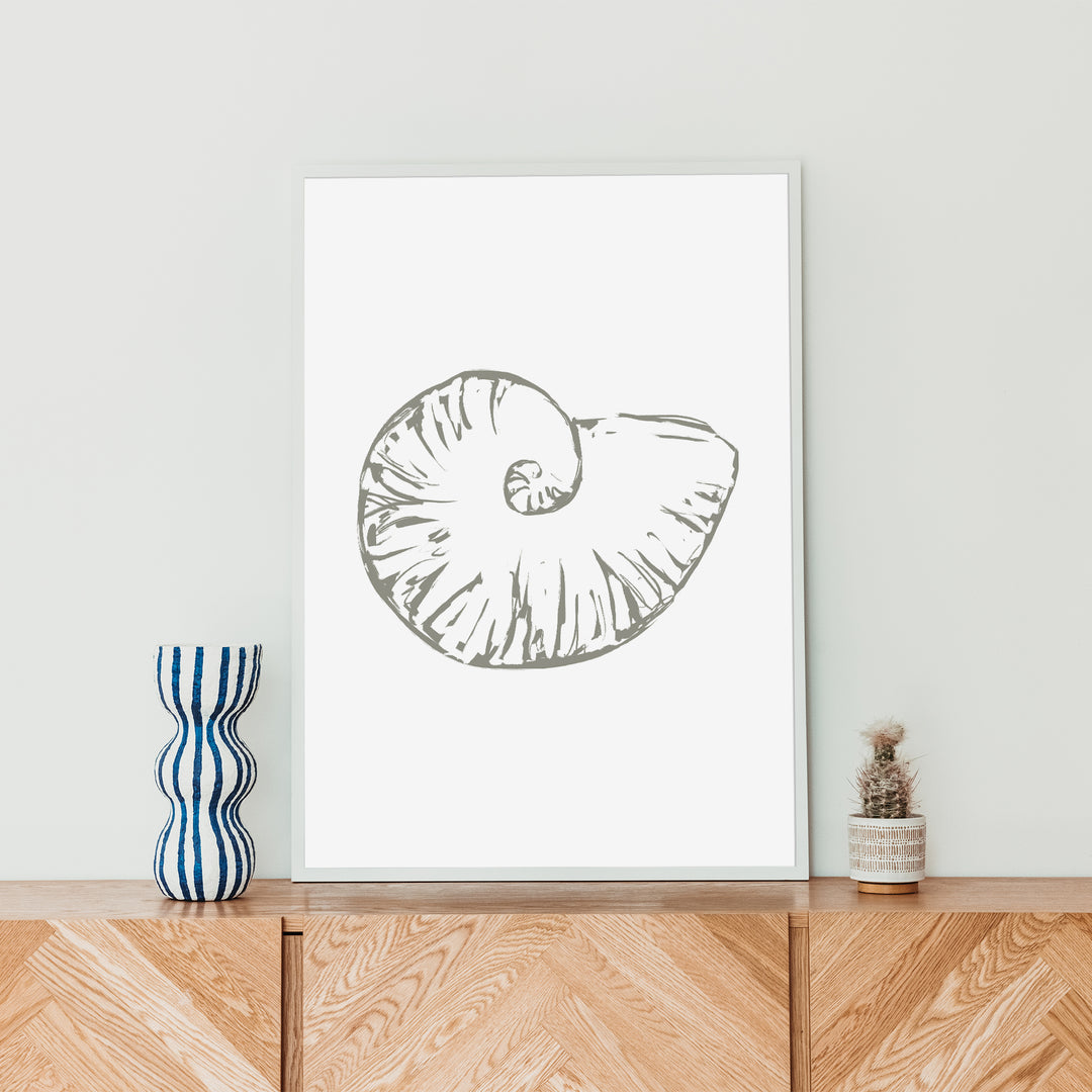 Nautilus Seashell  - Art Print or Canvas - Jetty Home