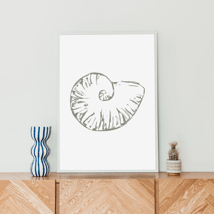 Nautilus Seashell  - Art Print or Canvas - Jetty Home