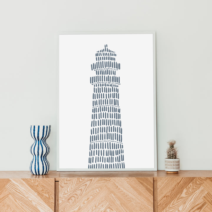 Minimalist Lighthouse  - Art Print or Canvas - Jetty Home