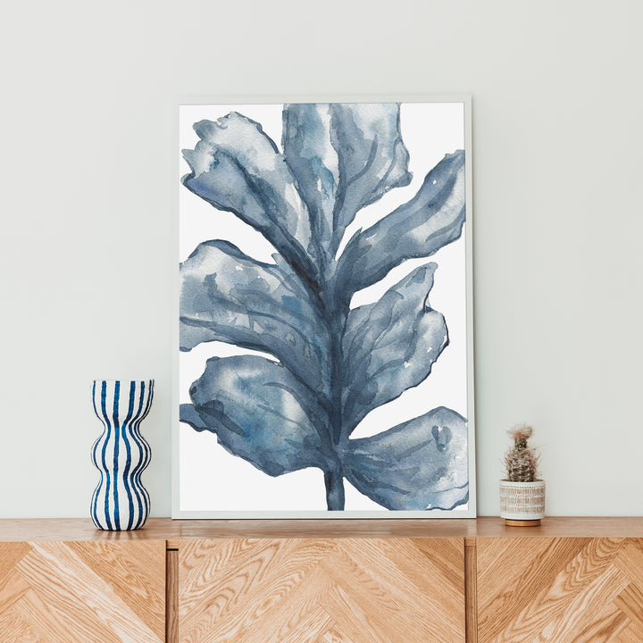 Blue Sea Lettuce Watercolor No. 1  - Art Print or Canvas - Jetty Home