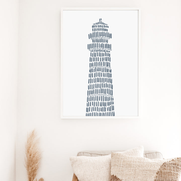 Minimalist Lighthouse  - Art Print or Canvas - Jetty Home