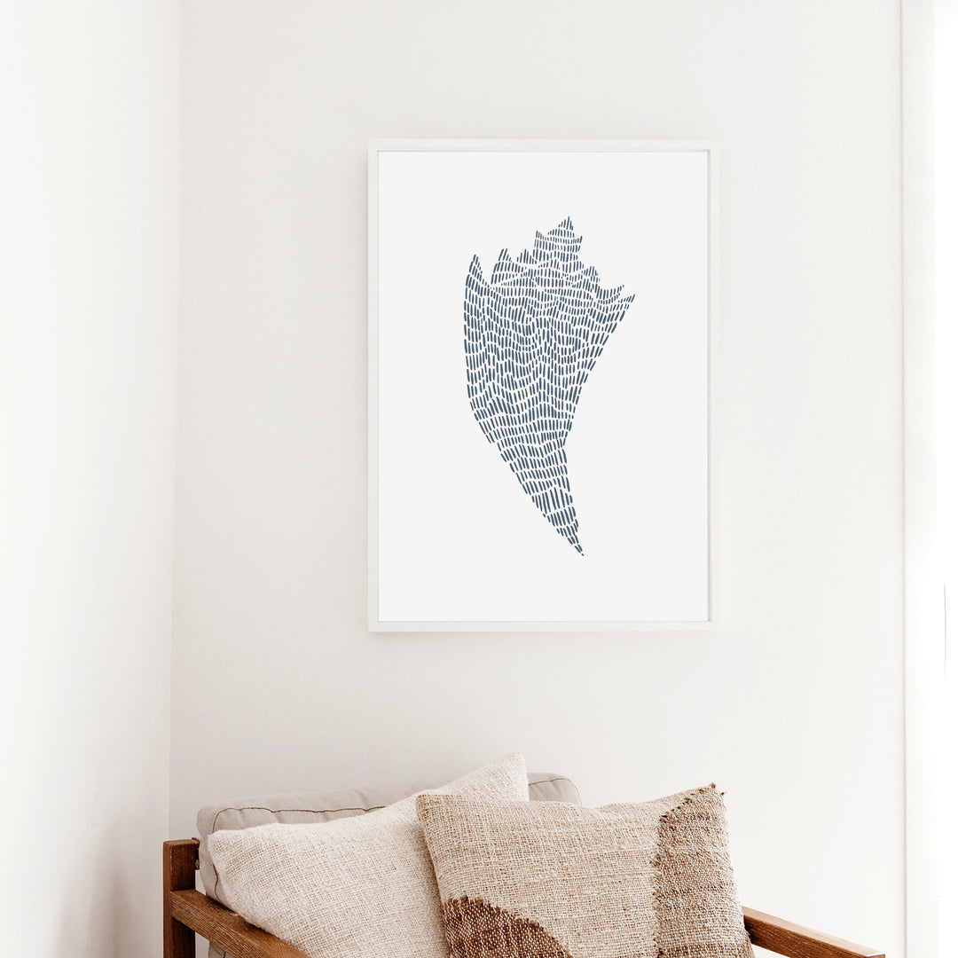 Minimalist Conch Shell  - Art Print or Canvas - Jetty Home