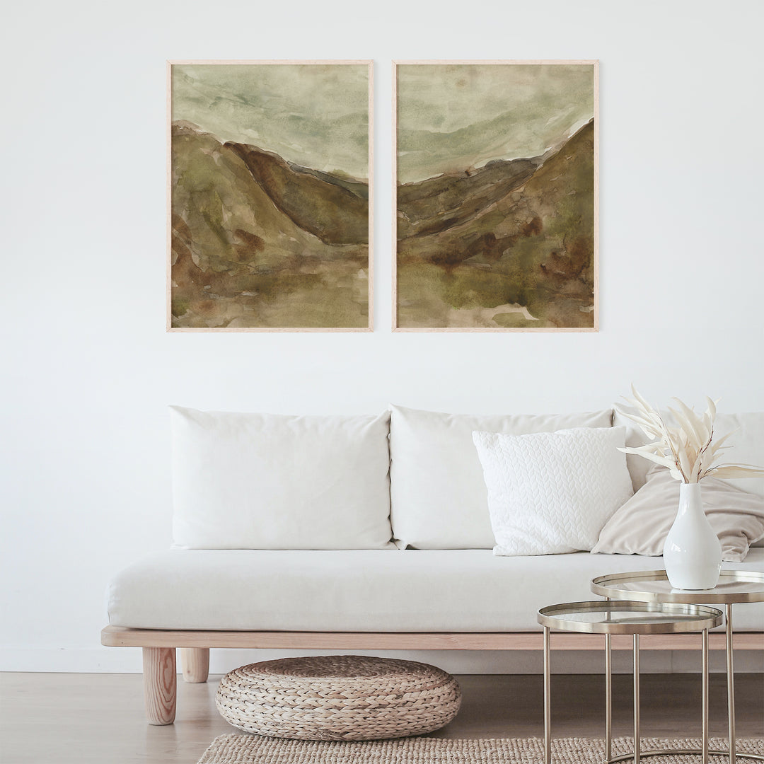 The Lost Valley - Set of 2  - Art Prints or Canvases - Jetty Home