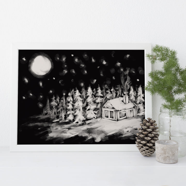 Under the Christmas Moon - Art Print or Canvas - Jetty Home