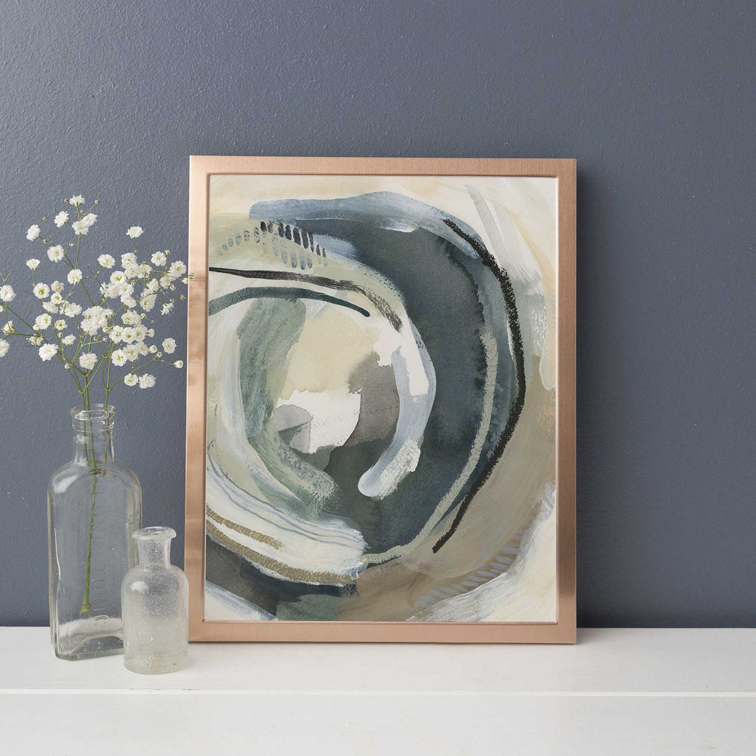Water Movement Painting Modern Abstract Wall Art Print or Canvas - Jetty Home