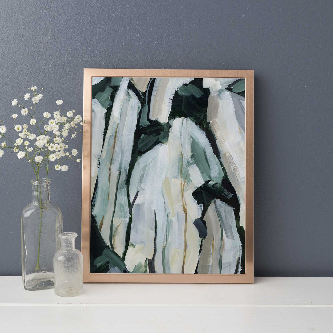 Forest Undergrowth Abstract Painting Neutral Wall Art Print or Canvas - Jetty Home