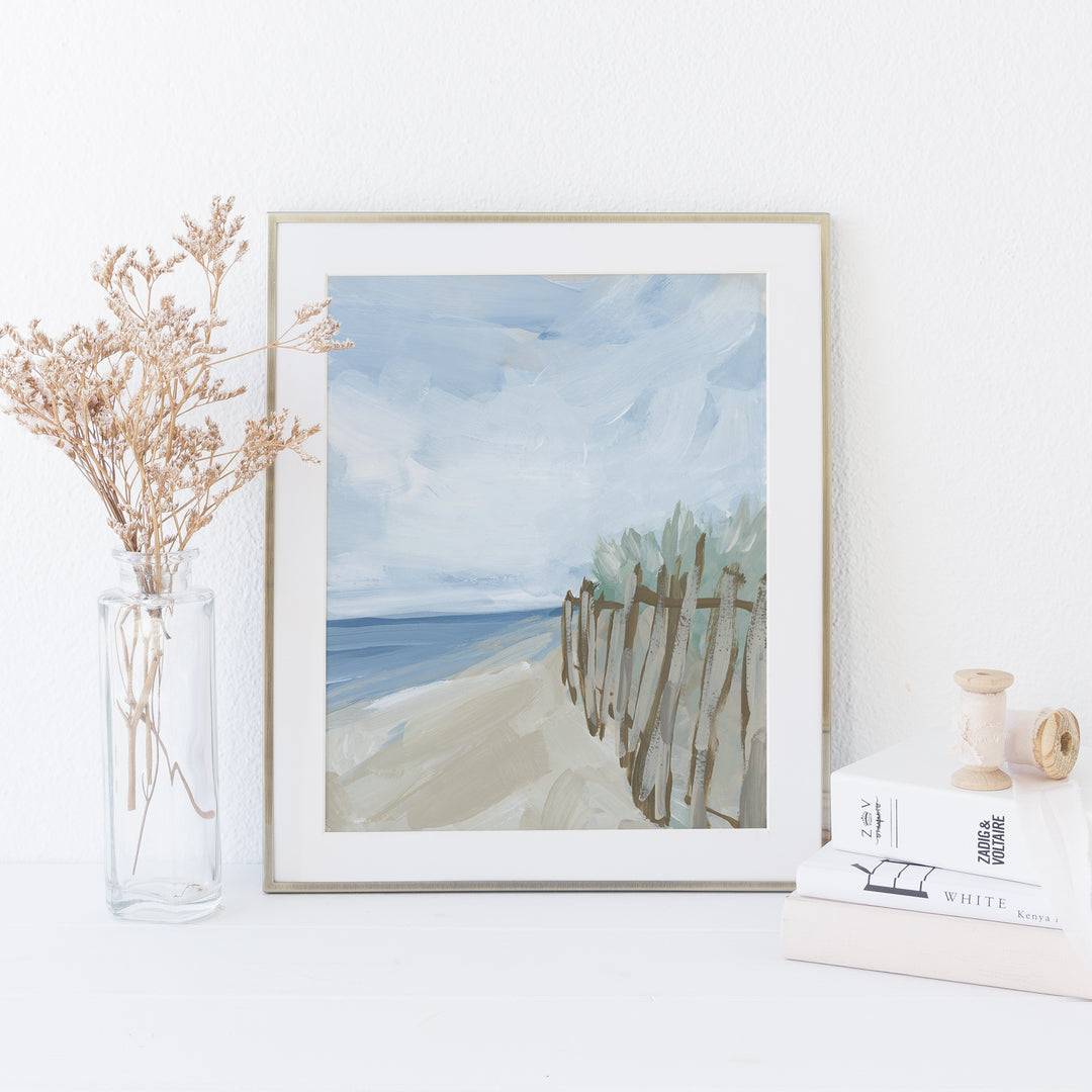"Ocean Trail" Coastal Beach Painting - Art Print or Canvas - Jetty Home