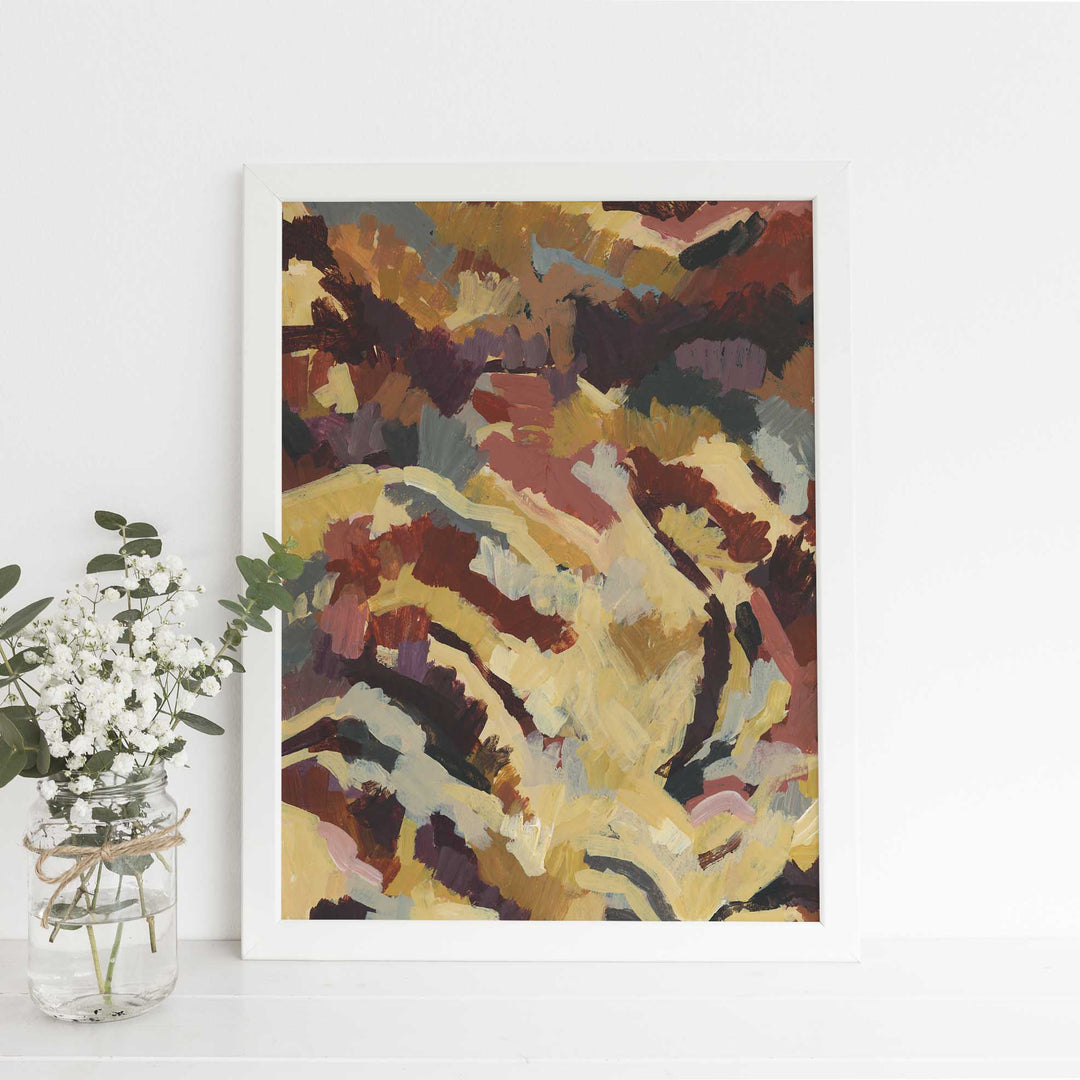 Abstract Landscape Bloom Bold Painting Wall Art Print or Canvas - Jetty Home