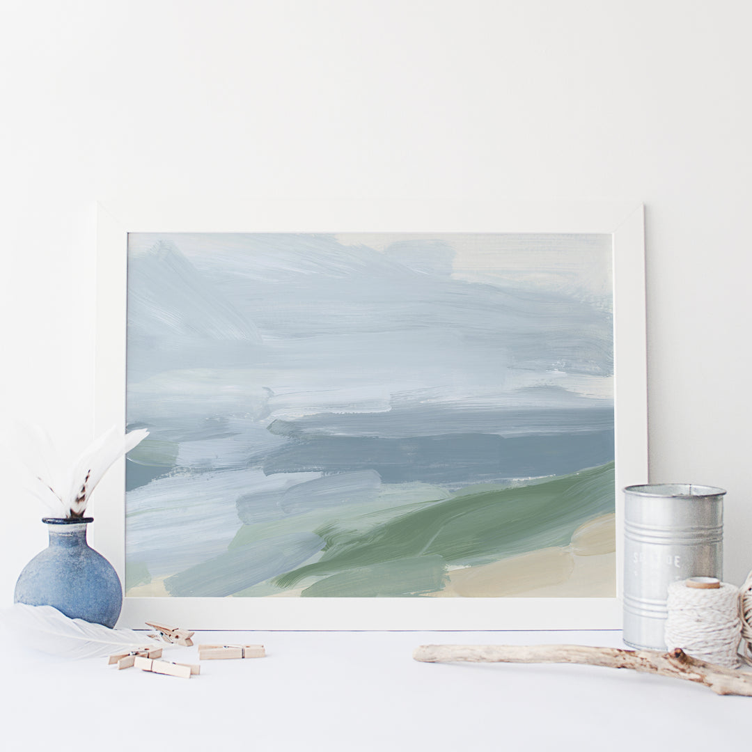 "The Calm Marshlands" Coastal Painting - Art Print or Canvas - Jetty Home