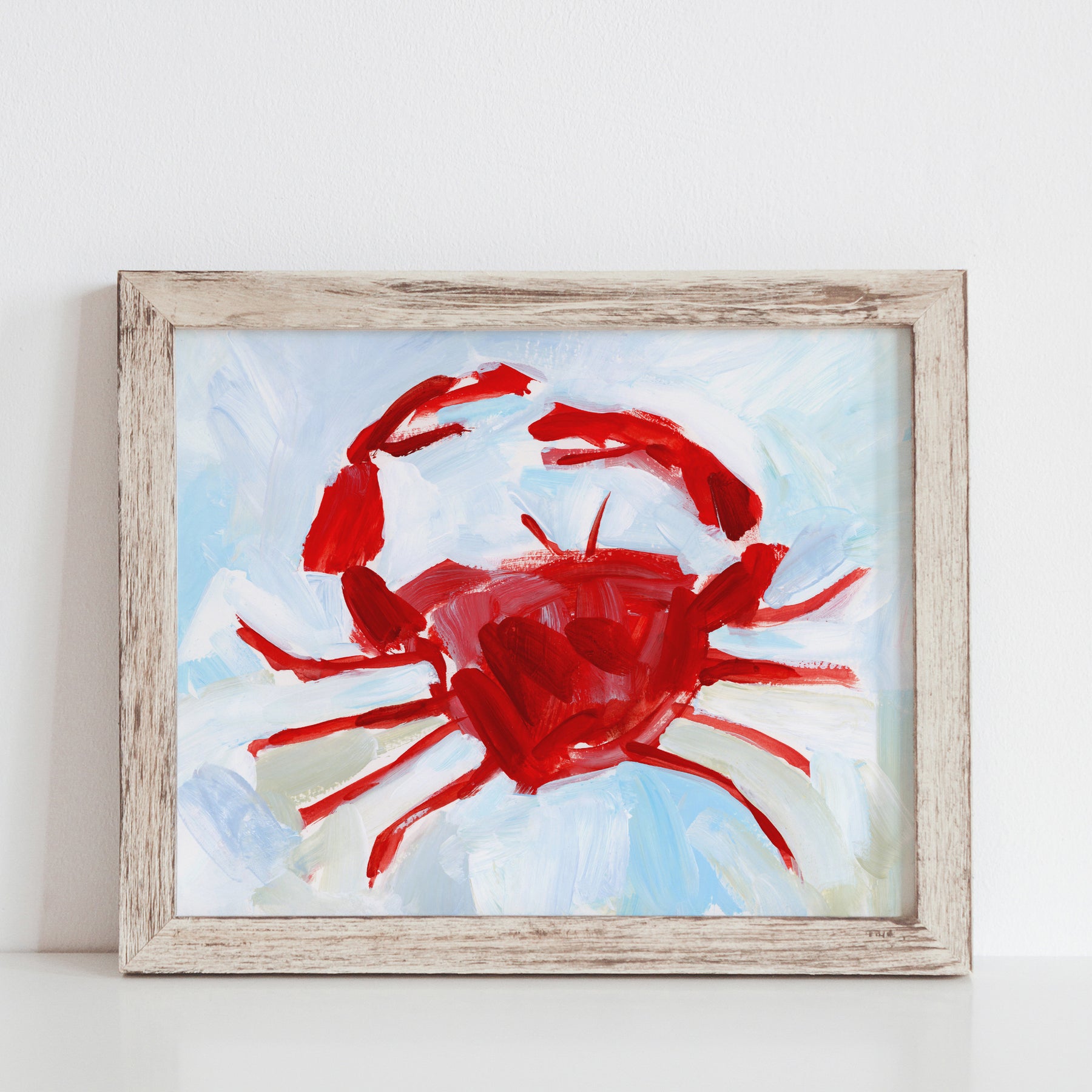 Crab Nautical Painting - Art Print or Canvas | Jetty Home