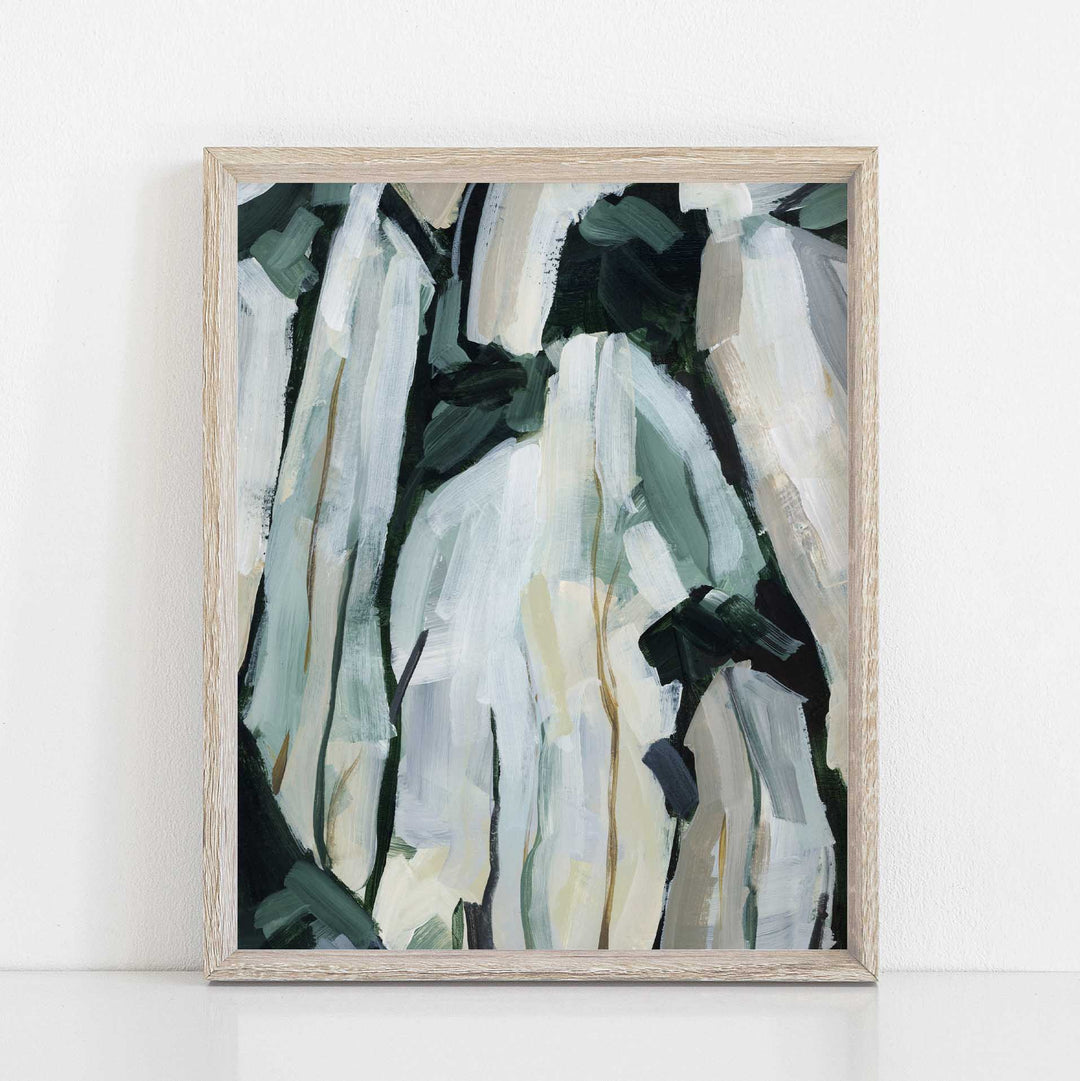 Forest Undergrowth Abstract Painting Neutral Wall Art Print or Canvas - Jetty Home