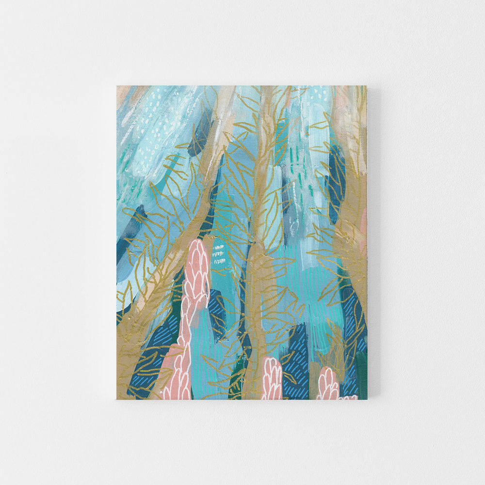 Abstract Ocean Scene Underwater Sea Life Wall Art Print or Canvas - Jetty Home
