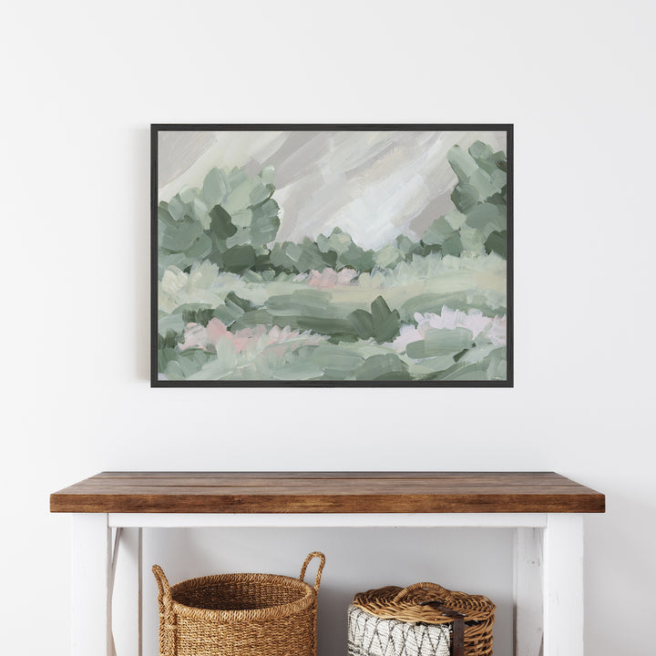 Rolling Hills 1 - Modern French Country Landscape Scene from Jetty Home - View Over Table