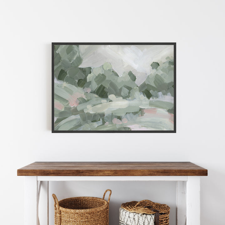 Rolling Hills 2 - French Countryside Landscape Art by Jetty Home - View over table