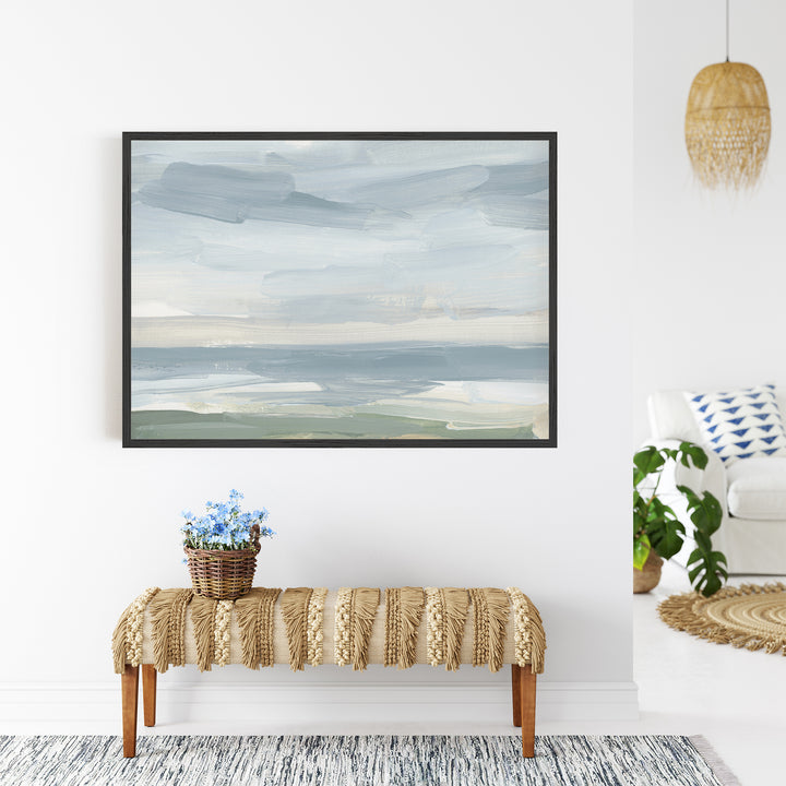 "The Quiet Seashore" Painting - Art Print or Canvas - Jetty Home