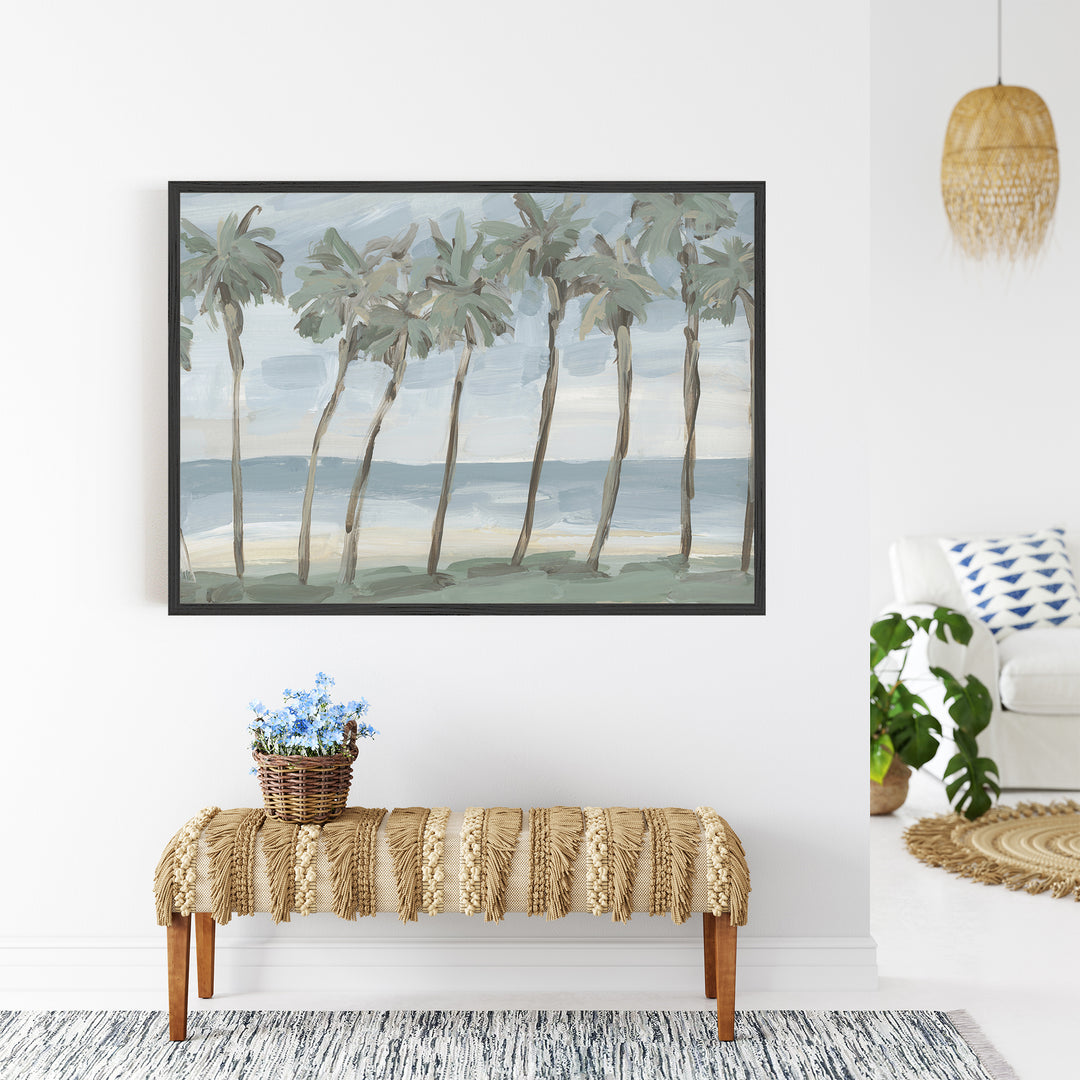 Beach Palm Row - Art Print or Canvas | Jetty Home
