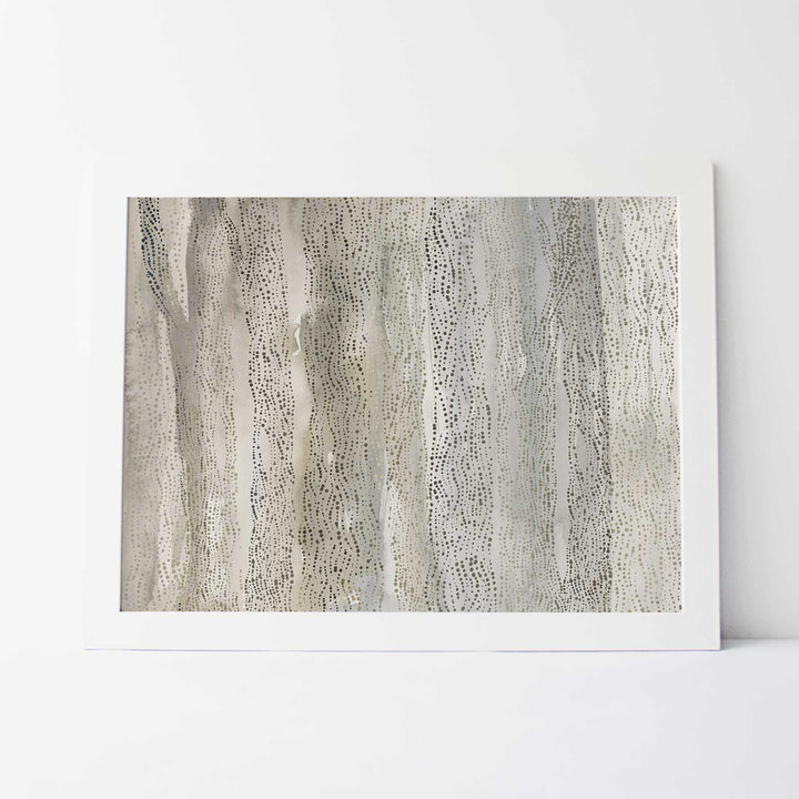 Mystical Abstract Tree Trunks Watercolor Painting Neutral Wall Art Print or Canvas - Jetty Home