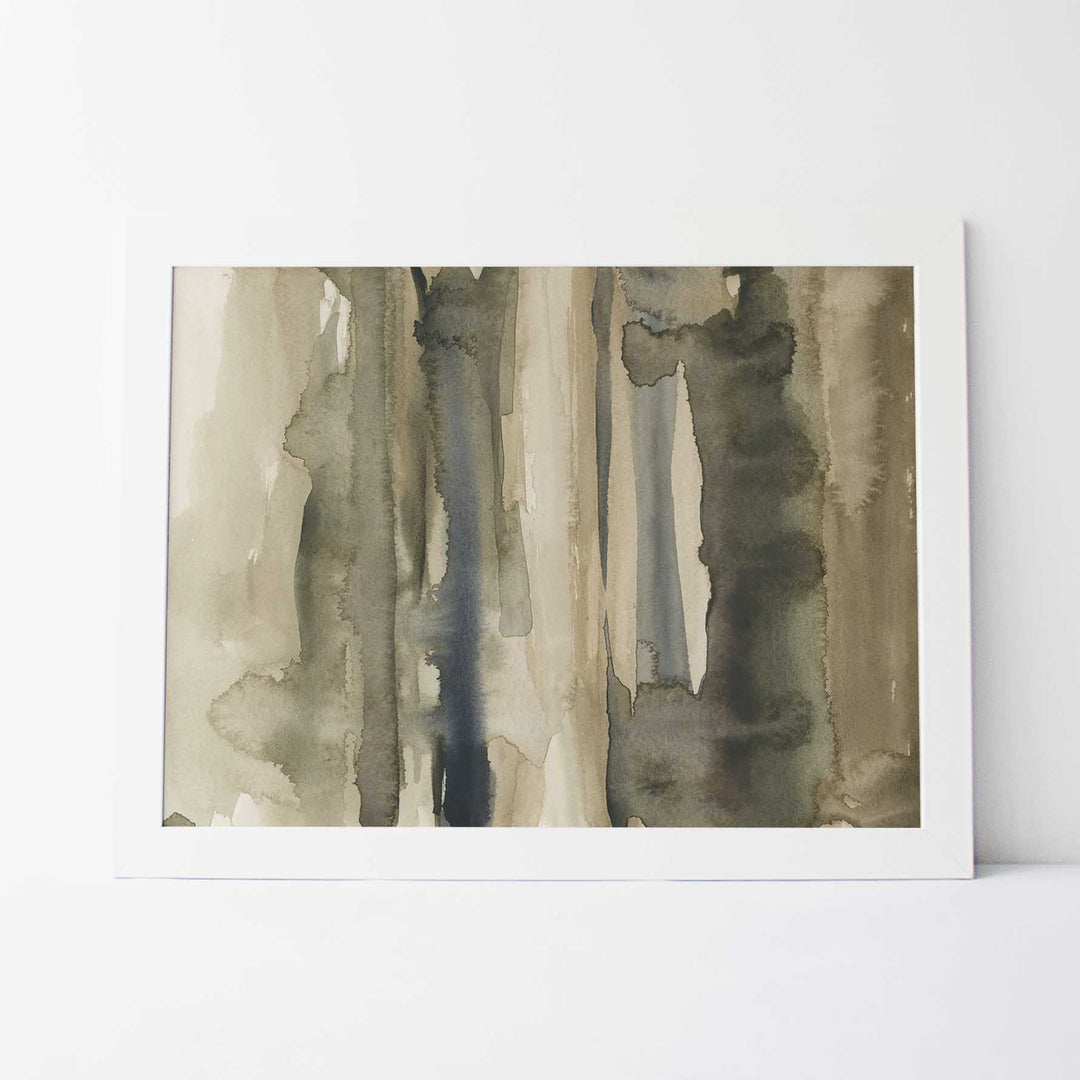 Abstract Forest Woodland Watercolor Painting Wall Art Print or Canvas - Jetty Home