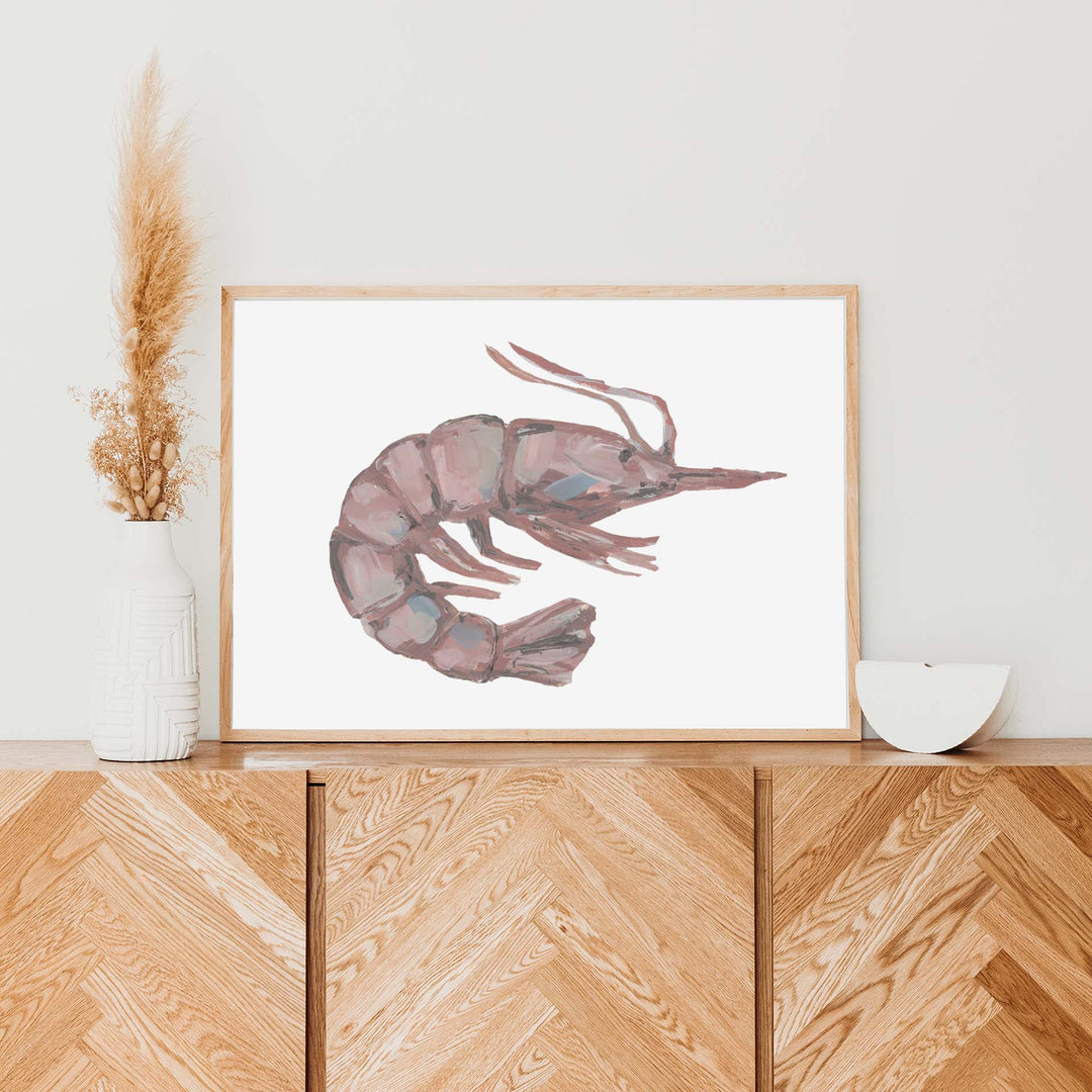 Drifted Shrimp Painting - Art Print or Canvas - Jetty Home