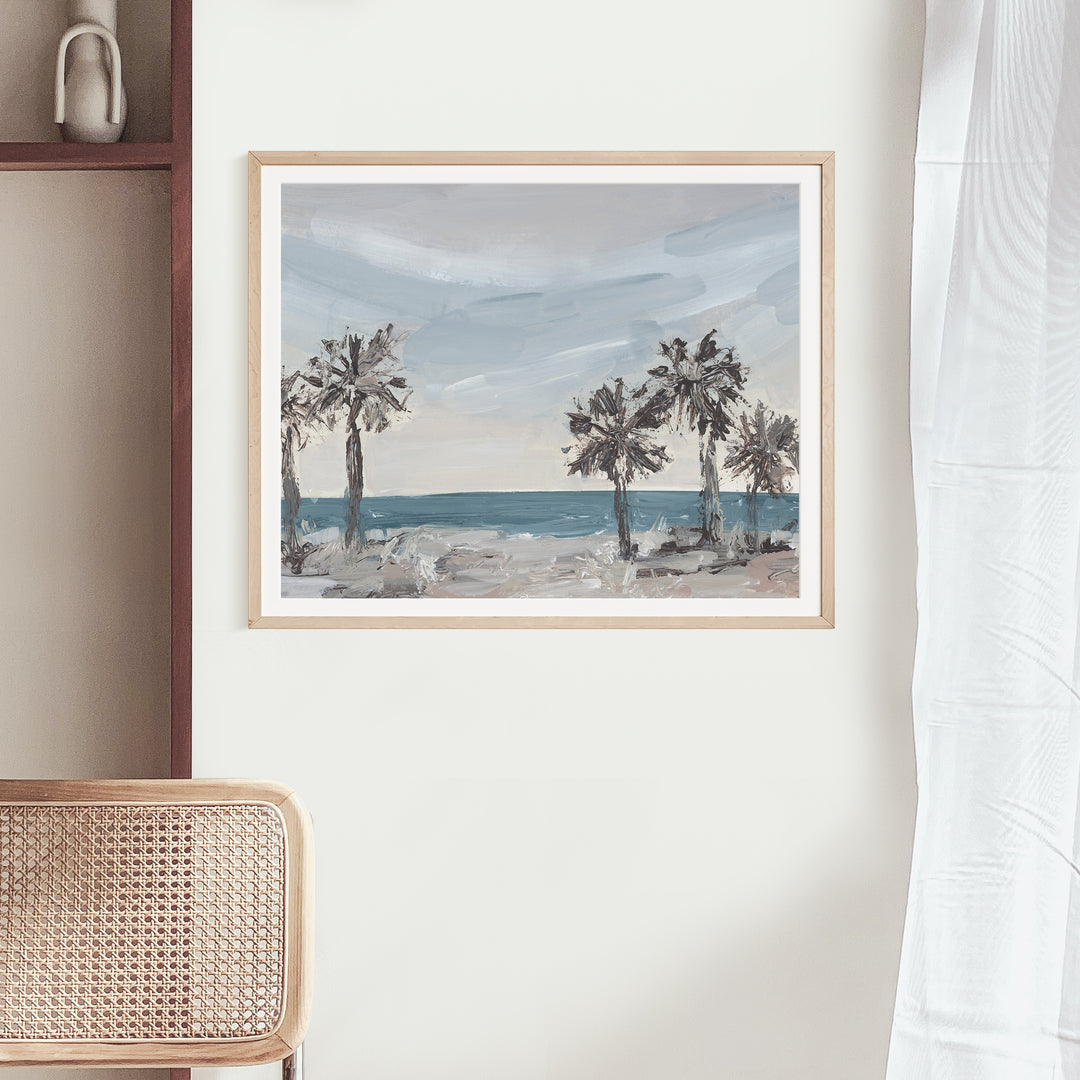The Seaside Palms - Art Print or Canvas - Jetty Home