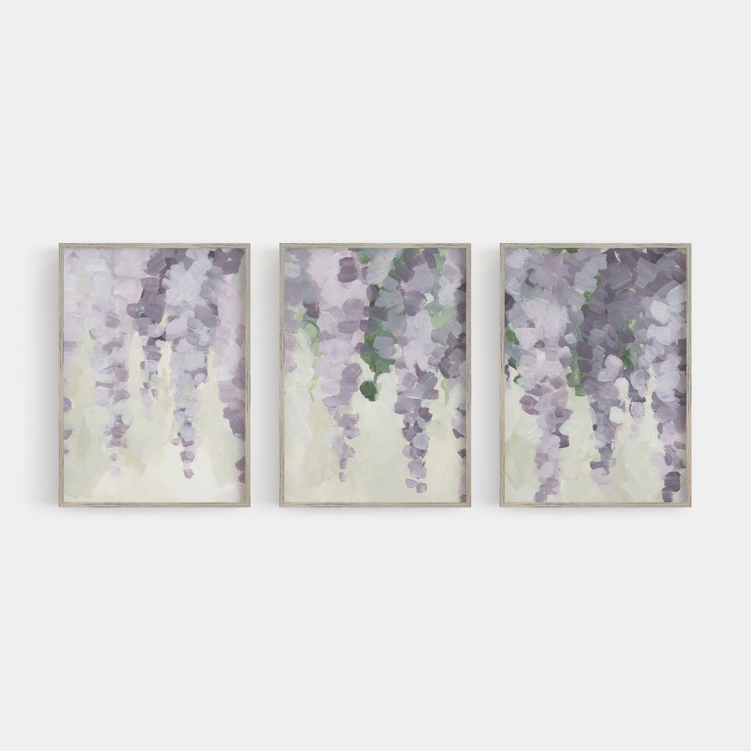 Wisteria Glow - Flower Painting Modern French Country by Jetty Home